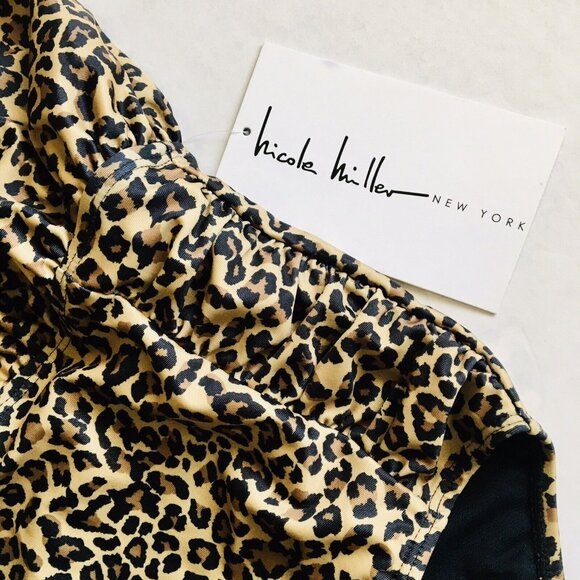 Nicole Miller One Piece Animal Print Swimsuit Size Small Wear It 6 Ways - Picture 5 of 10